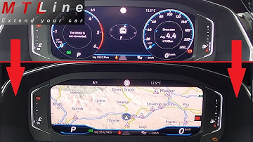 VW Passat B8.5, MY2020 – activation of map display on AID from Discover Media