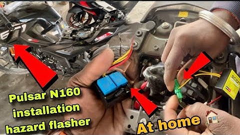 Pulsar N160 installation hazard flasher |  N160 Indicator Flasher Price | pulser hazard installed 🔥