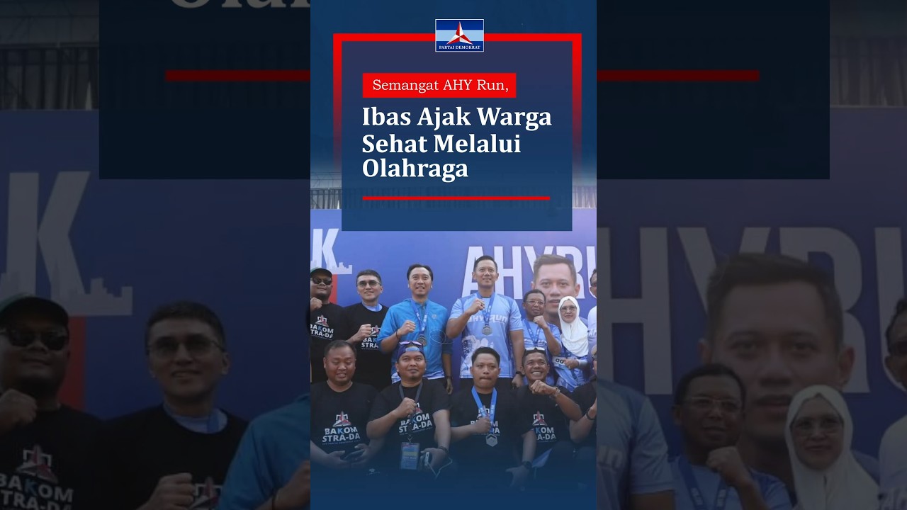Semangat AHY Run, Ibas ajak warga sehat melalui olagraga