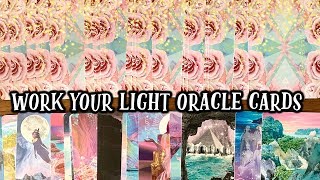 WORK YOUR LIGHT ORACLE CARDS REVIEW 🔮🌟 HONEST OPINION & DECK FLIP THROUGH