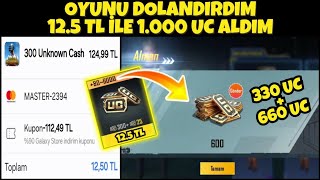 12.5 TL İLE 1000 UC  PUBG Mobile UCUZA UC NASIL ALINIR  UCUZ UC ETKİNLİKLERİ  SAMSUNG %90 İNDİRİM