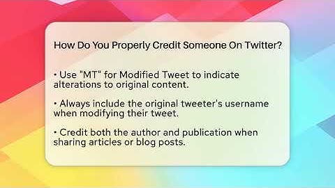 How Do You Properly Credit Someone On Twitter? - Everyday-Networking