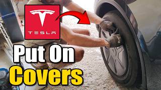 How to Put on Wheel Covers on Tesla Model y 2026 Standard @YourSixStudios