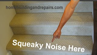 Watch This Before Using Screws To Fix Squeaking Stairs Covered In Carpeting  Ideas And Examples