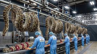 Inside an Ultra Luxury Python Leather Processing Facility: How Are Million Dollar Jackets Made