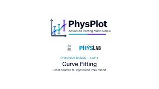 PhysPlot Basic 6: Curve Fitting