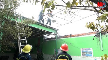 Hỏa hoạn thiêu rụi 1 căn nhà ở TP  Long Xuyên