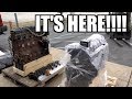 THE NEW BUILT CUMMINS ENGINE IS HERE!!!  IT'S AMAZING!!!