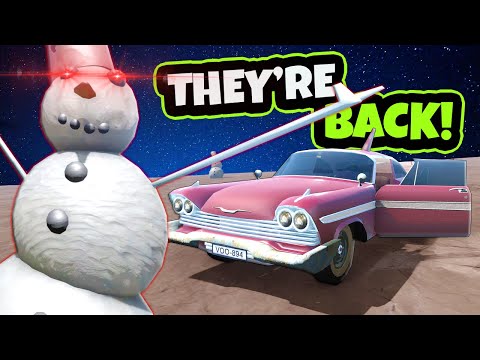 The Snowmen Attacked My Possessed Car in The Long Drive Mods!