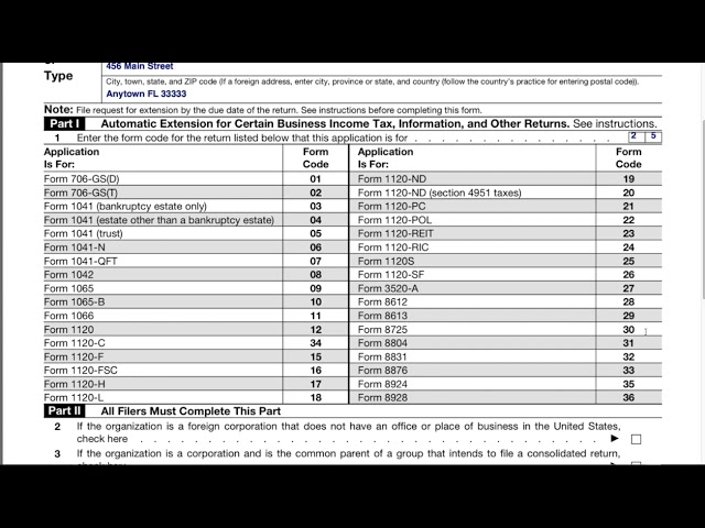 extension for business tax return extension for business tax return