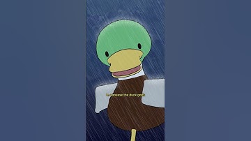 Ducks often stand still in rain. Likely to save energy and stay warm, but we have our own theory