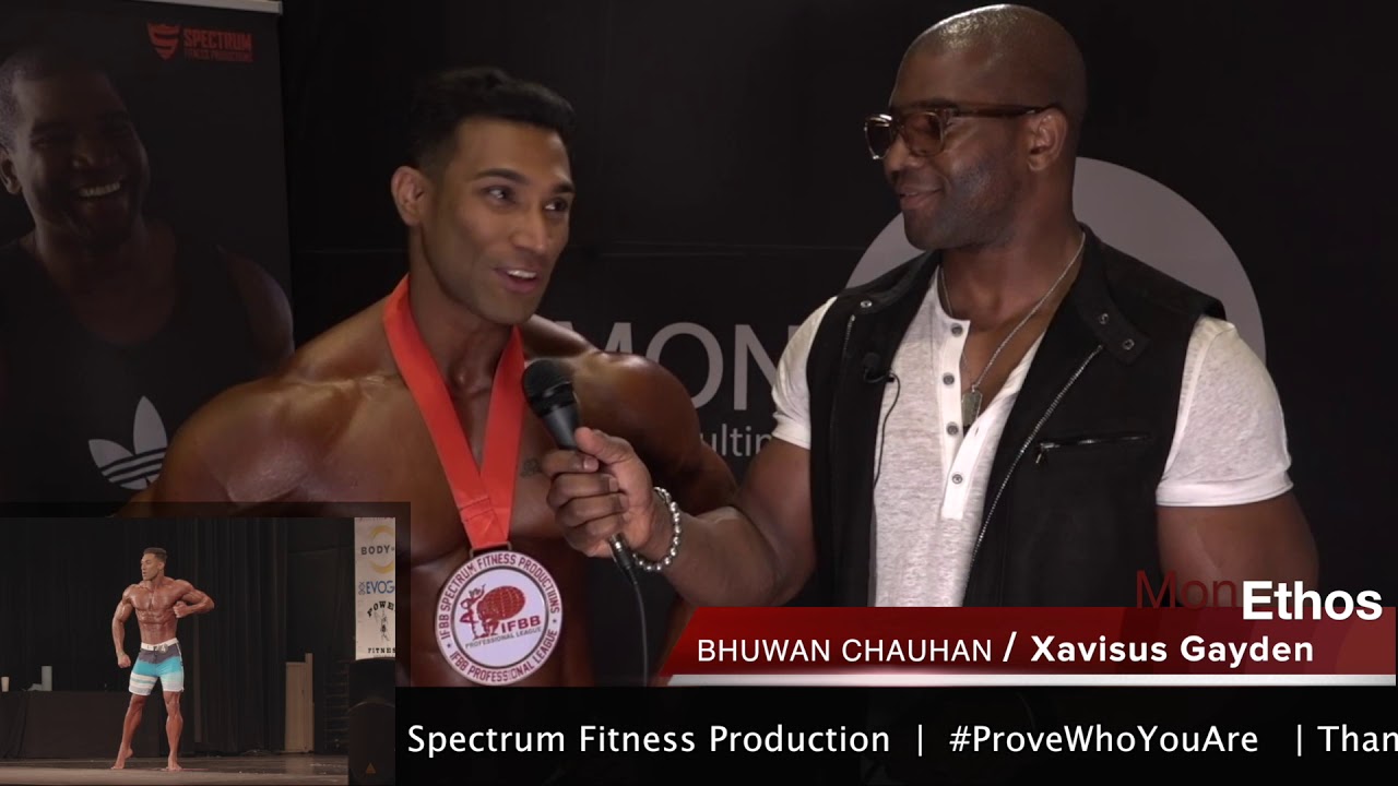 IFBB PRO BHUWAN CHAUHAN is interviewed by Xavisus Gayden after placing 2nd ...