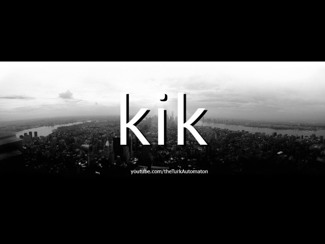 Tablet fisk kant How to pronounce kik in German - YouTube