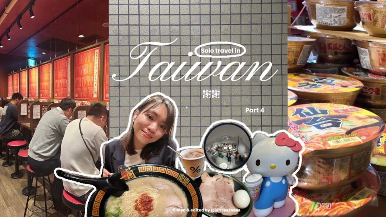 Solo travel in Taiwan part 4: Ichiran Ramen🥢🍜,Donki haul 🛒, GU& a visit at 7-eleven (Sanrio)۪⋆ ۪