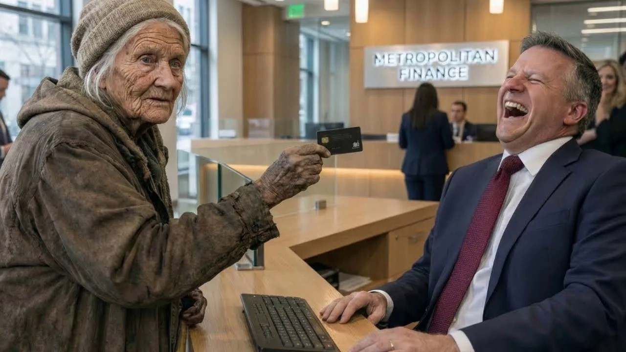 Θέλω μόνο να δω το υπόλοιπο του λογαριασμού μου,είπε η βρώμικη 90χρονη γυναίκα και εκείνος ΓΕΛΑΣΕ