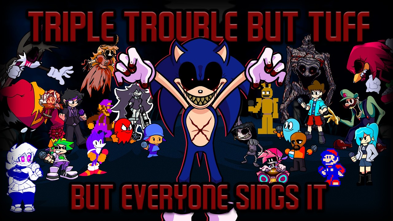 TRIPLE TROUBLE BUT TUFF but Every Turn a Different Character Sings It 🎵🎤 (FNF BETADCIU)