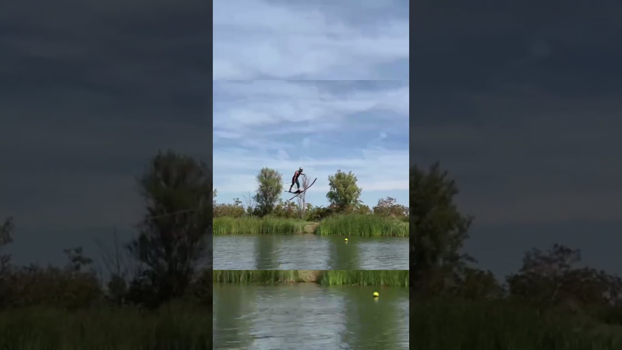 Painful Waterskiing Jump Crash Training Before Nationals
