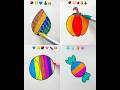 💧🍎🍬🏀satisfying creative drawing #art #satisfyingvideo #satisfying #video #viral #creative #shorts