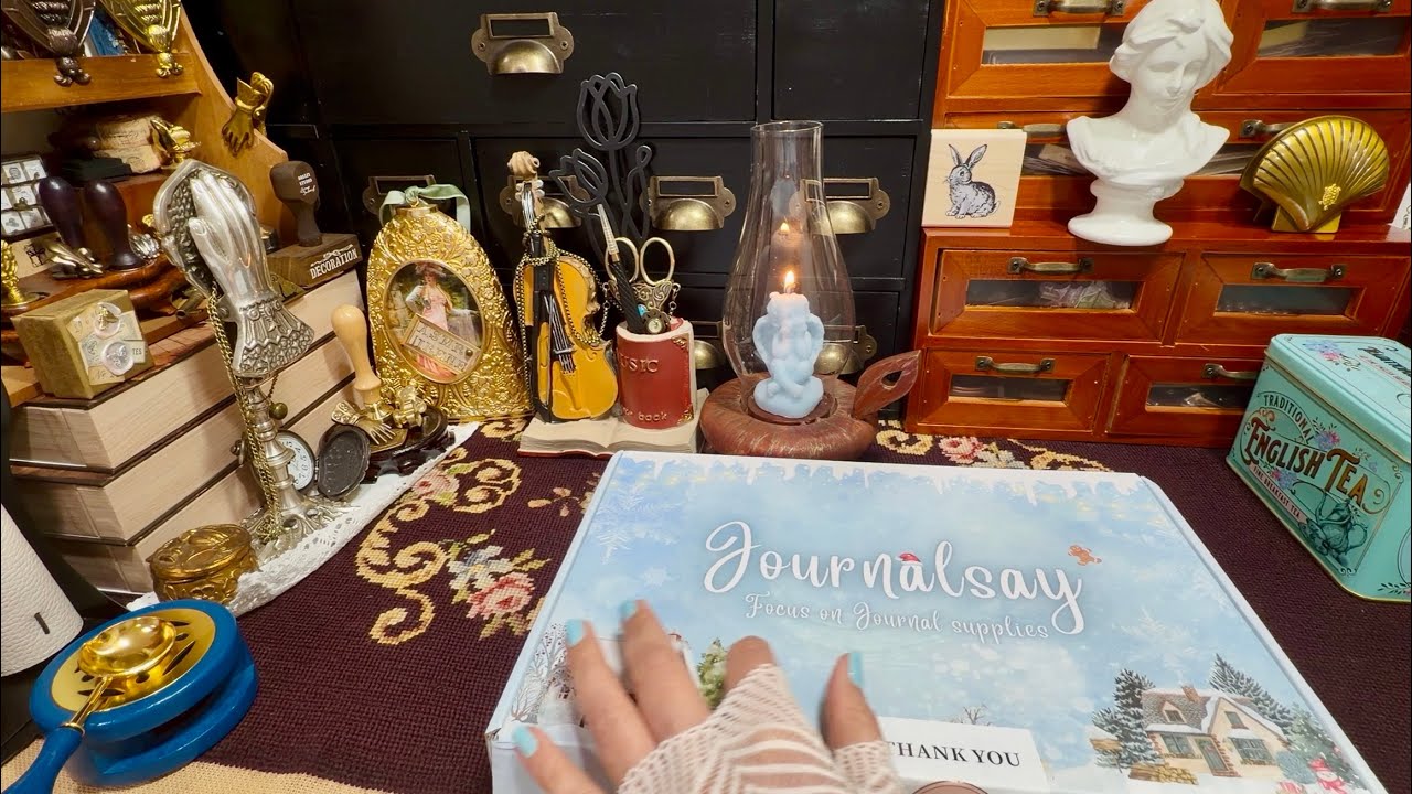 ASMR JOURNAL SAY / scrapbooking college 