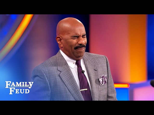 Steve Harvey says if a woman wears this dress, she wins! | Family Feud