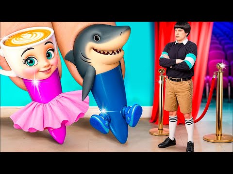 Cappuccina Ballerina vs Squid Game Doll! Italian Brainrot in Real Life!