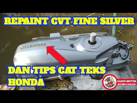 REPAINT CVT DENGAN CAT DUCO Fine silver logo bronze REPAINT CVT DENGAN CAT DUCO Fine silver logo bronze