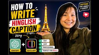 How to Write Hinglish Captions Using ChatGPT + Edits App | Content Creator Hack 🔥 screenshot 5