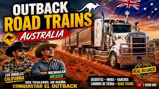 AUSTRALIAN OUTBACK ROAD TRAINS  | Country Rock | Australian Trucking Songs | 1 Hour Mix