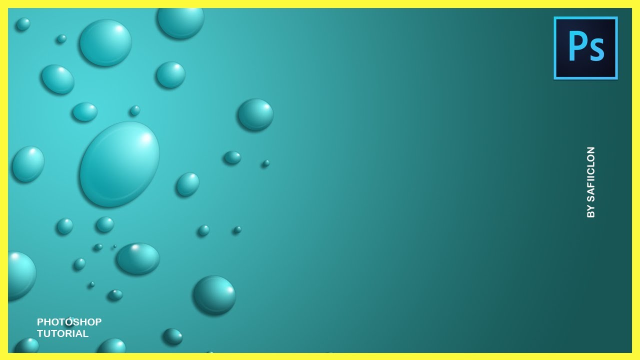 [ Tutorial ] Create Water Droplets background in