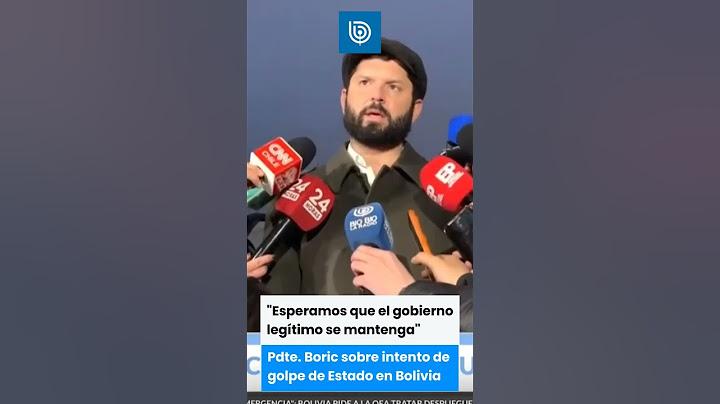 Pdte. Boric sobre intento de golpe de Estado en Bolivia
