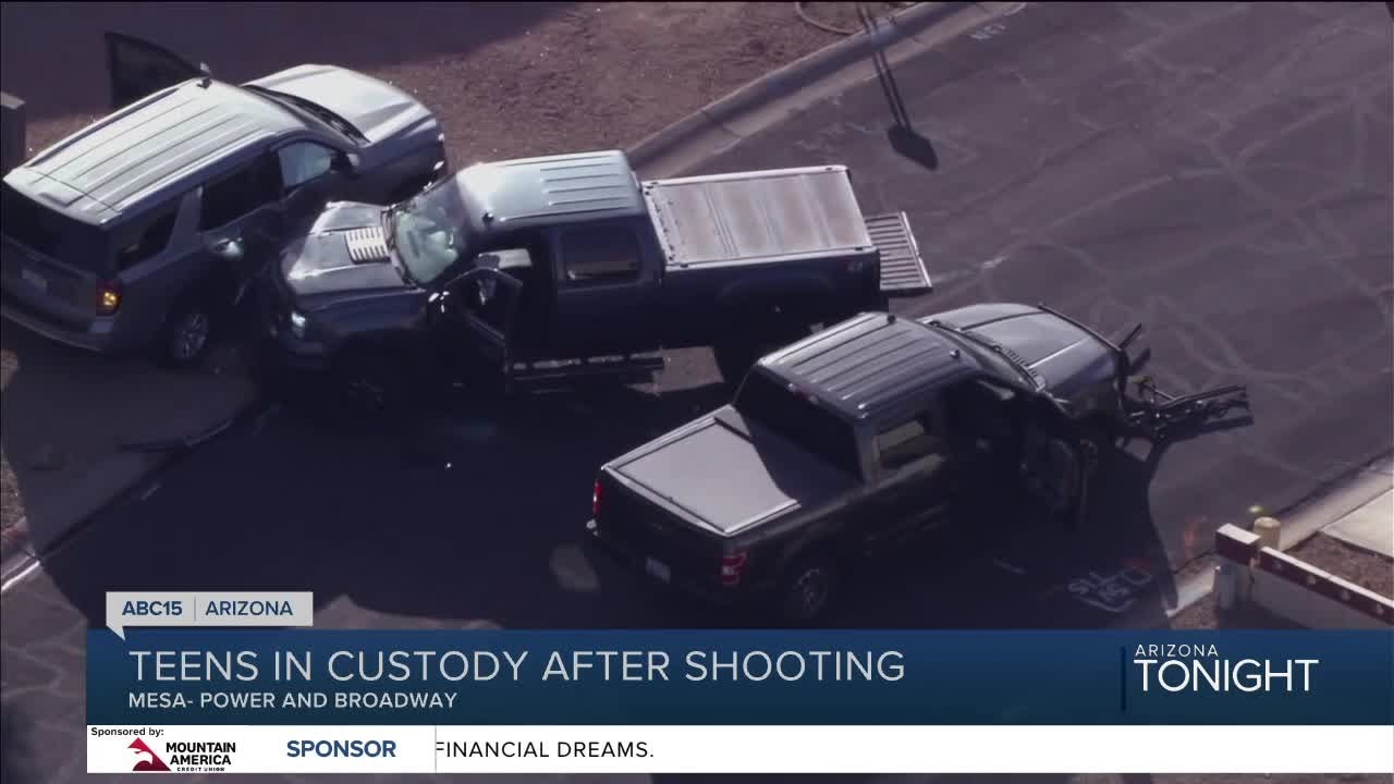 Two 17-year-olds in custody after shooting involving Mesa police ...