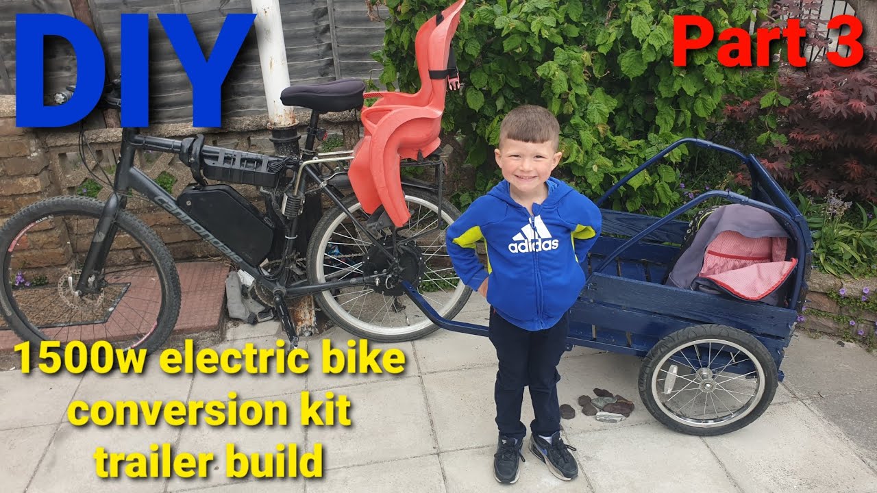 DIY electric bike conversion kit trailer idea part 3