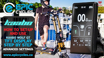 Kaabo TFT display settings and how to use