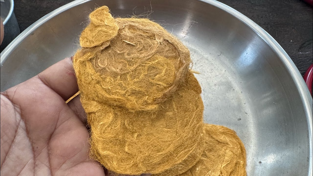 #นึกว่าขนมไหมทอง เลยลองจับดูมันคือไหมทองคำ หลอมขายได้ถึง500000 บาท