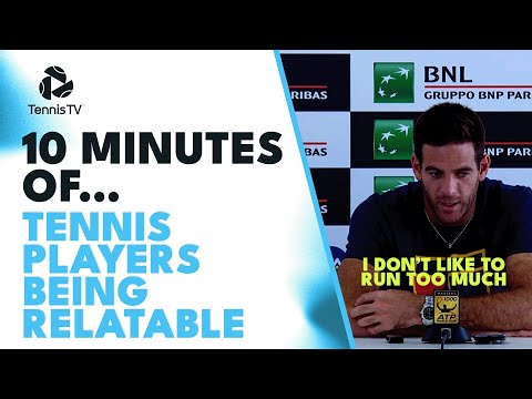 10 Minutes Of Tennis Players Being Relatable ?