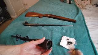 Lyman Super Target spot Scope 20x20 with Remington 788 rifle in 22-250 bolt action
