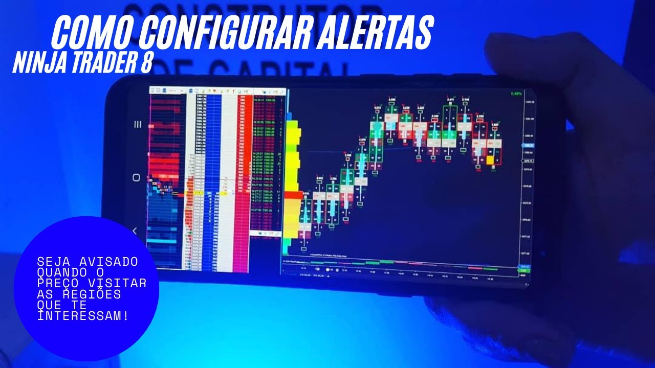 Como usar alertas no Ninja Trader 8 para FACILITAR A SUA VIDA no dia-a-dia.
