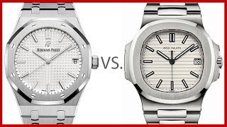 ▶AP 41mm Royal Oak Steel vs Patek Philippe Nautilus Steel White (15500st vs 5711/1A) COMPARISION