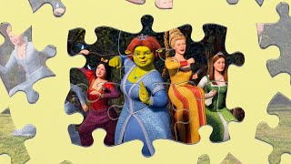 🧩 Let's Play Shrek Princess Fiona Сartoon Puzzle Game Online 🖥️
