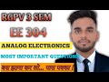 Analog Electronics Important Questions // EE / EX 304 Important Questions
