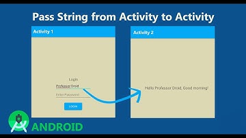 How to pass data from Activity to Activity