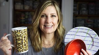 HOW TO STORE YOUR PLATES, BOWLS, + MUGS FOR PIQUE ASSIETTE MOSAIC | Lots of Solutions!