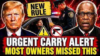 URGENT: Concealed Carry Holders Are Missing a Rule That Could Cost Them Big