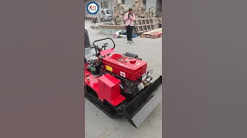 Mini Crawler Tractor with Rotary Tiller Versatile for Multiple Crops #tiller #tractor #cultivator