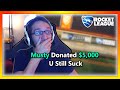 Trash Talking Rocket League Streamers Then Donating $5,000