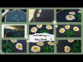 make a simple daisy flower hand embroidery for beginners/Daisy flowers embroidery#embroiderydesigns