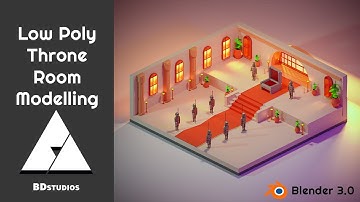 Throne Room  in Blender 3.1 - 3D Modelling and Rendering