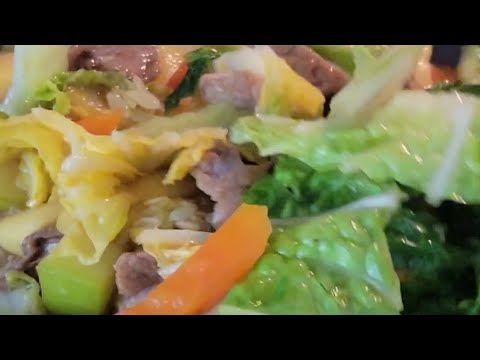 STIR FRY MIX VEGETABLES WITH BARBEQUE PORK #shorts #lunchrecipe #tinaycreationusa