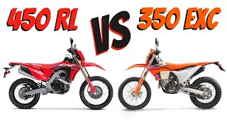HONDA CRF 450 RL vs KTM 350 EXC-F | Which Premium Dual Sport Is Right For You?