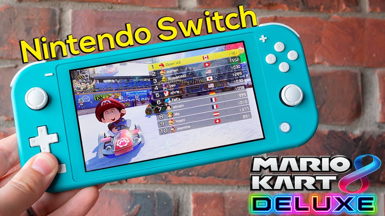 Mario Kart 8 Deluxe Nintendo Switch Lite Gameplay 